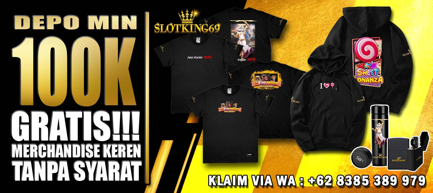 KAOS GRATIS, TUMBLER,ZIPPO & HOODIE SLOTKING69