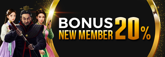 BONUS NEW MEMBER 20% (ALL GAMES)