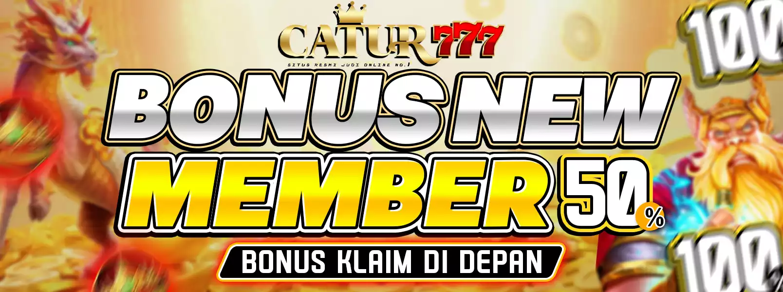 KLAIM BONUS NEW MEMBER 50% MIN DP 50K